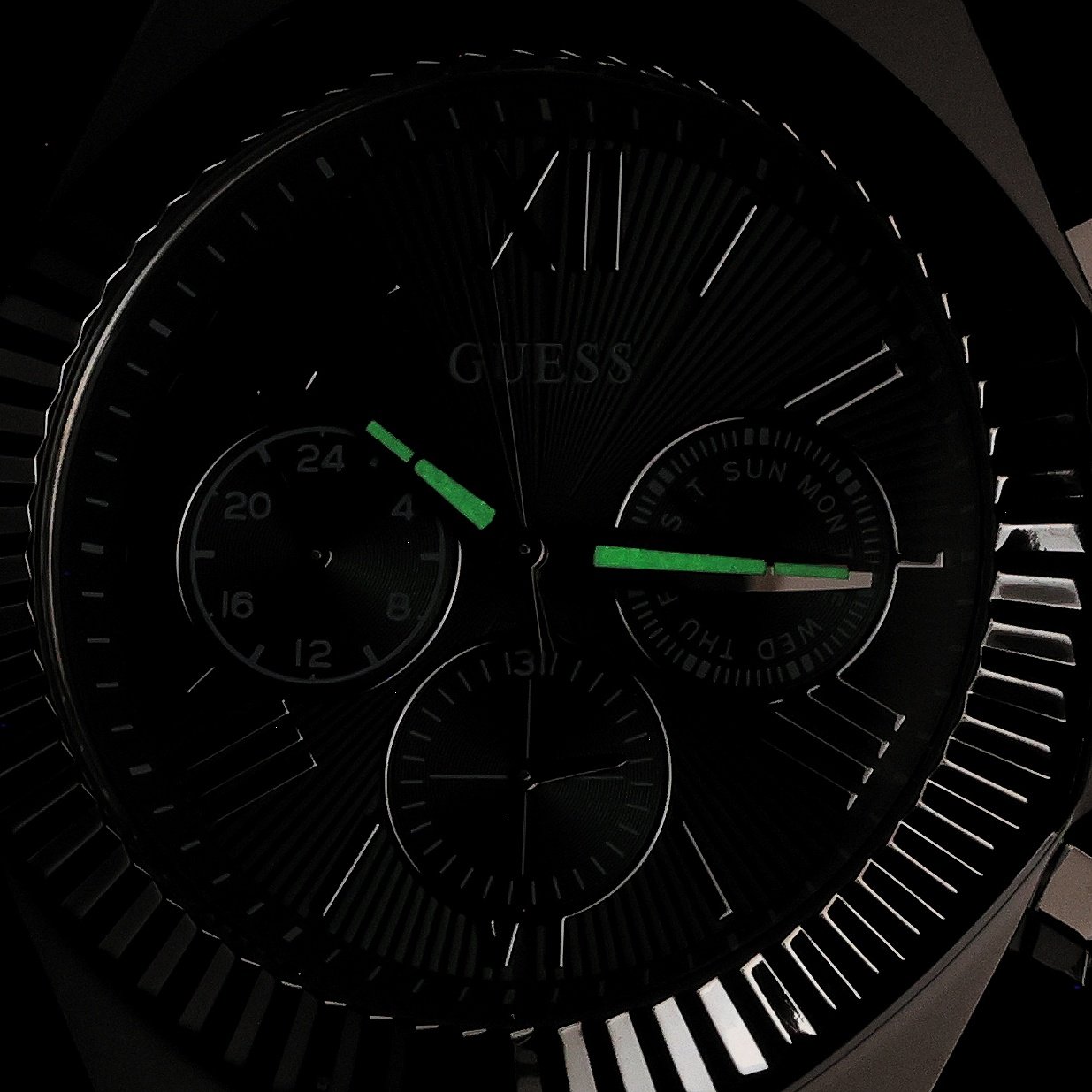 Guess GW1011G1 Equity Męskie fashion-modowy zegarek srebrny