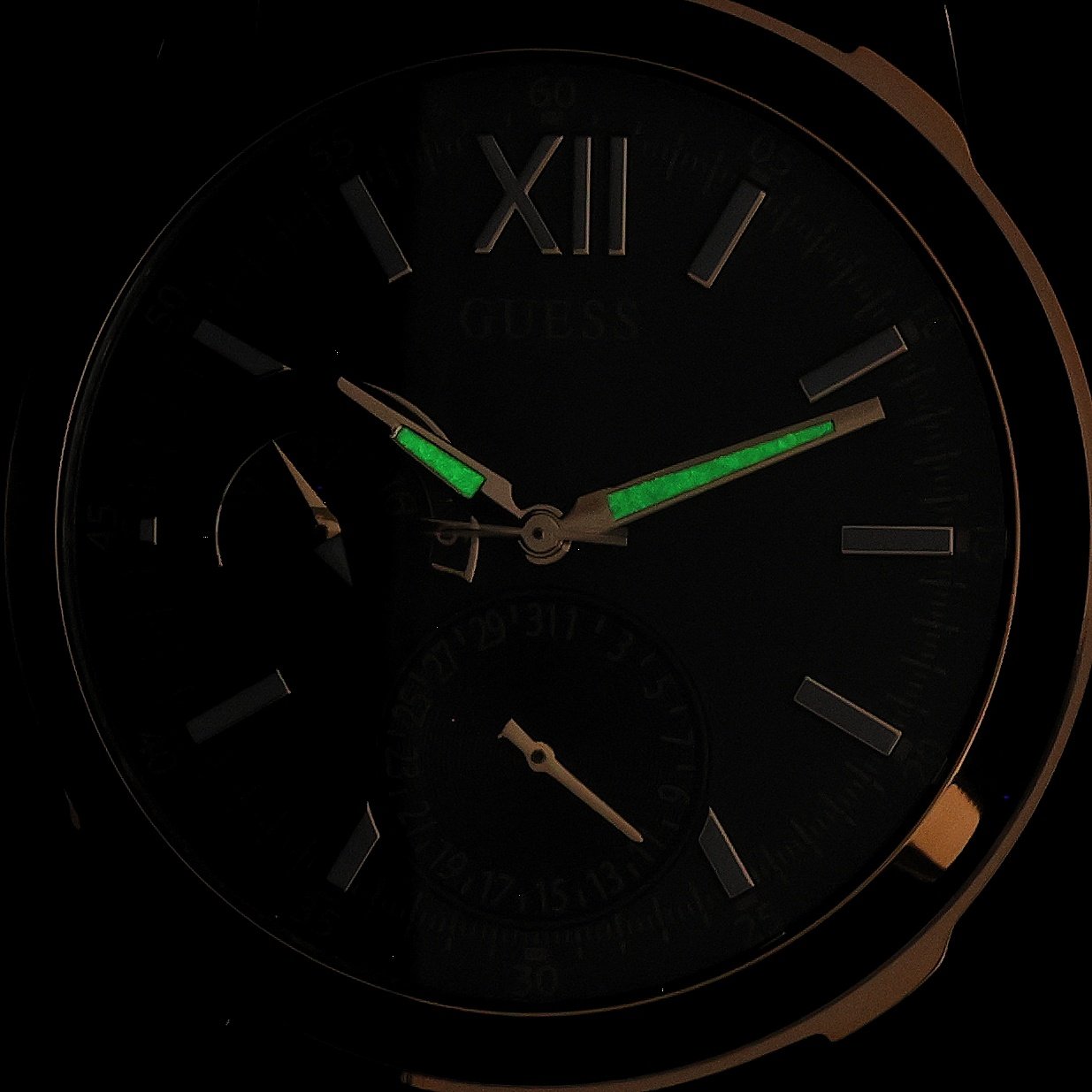Guess GW1056G2 Emerson Męskie klasyczny zegarek złoty - miniatura 5