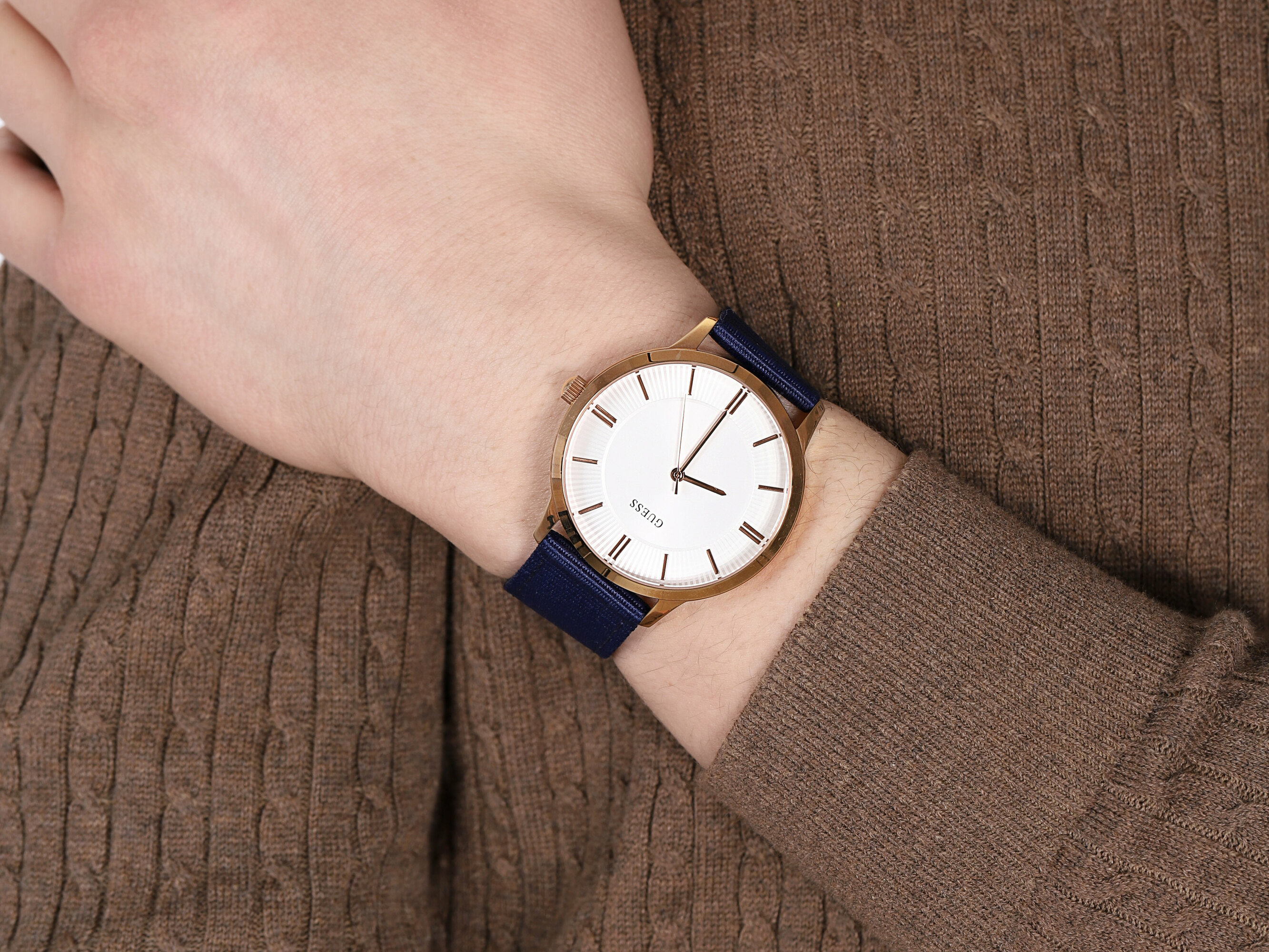 Guess W0795G1 męski zegarek Pasek pasek