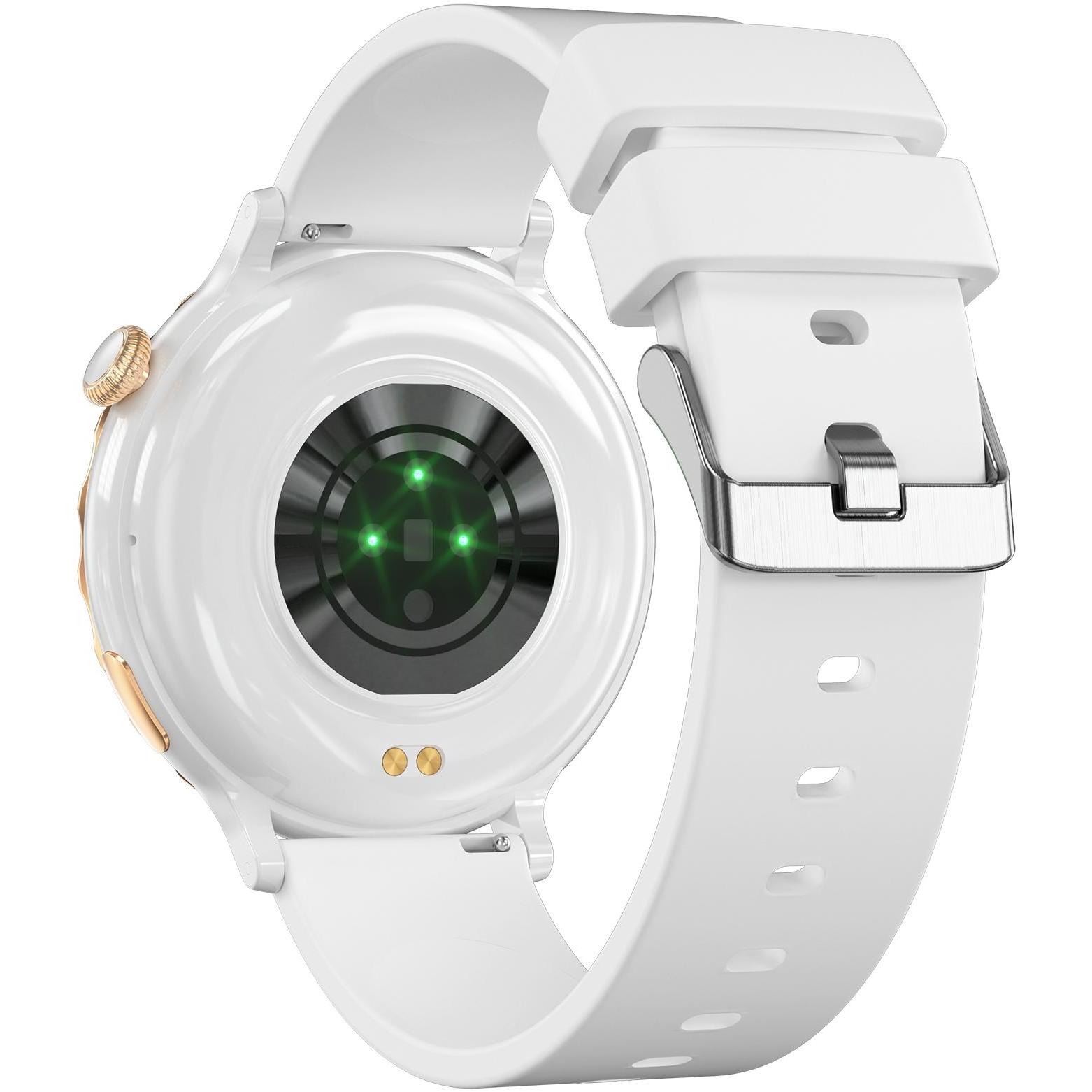 Hagen HB11110532 Smartwatch HB11 Biały Złoty zegarek klasyczny Smartwatch - miniatura 4