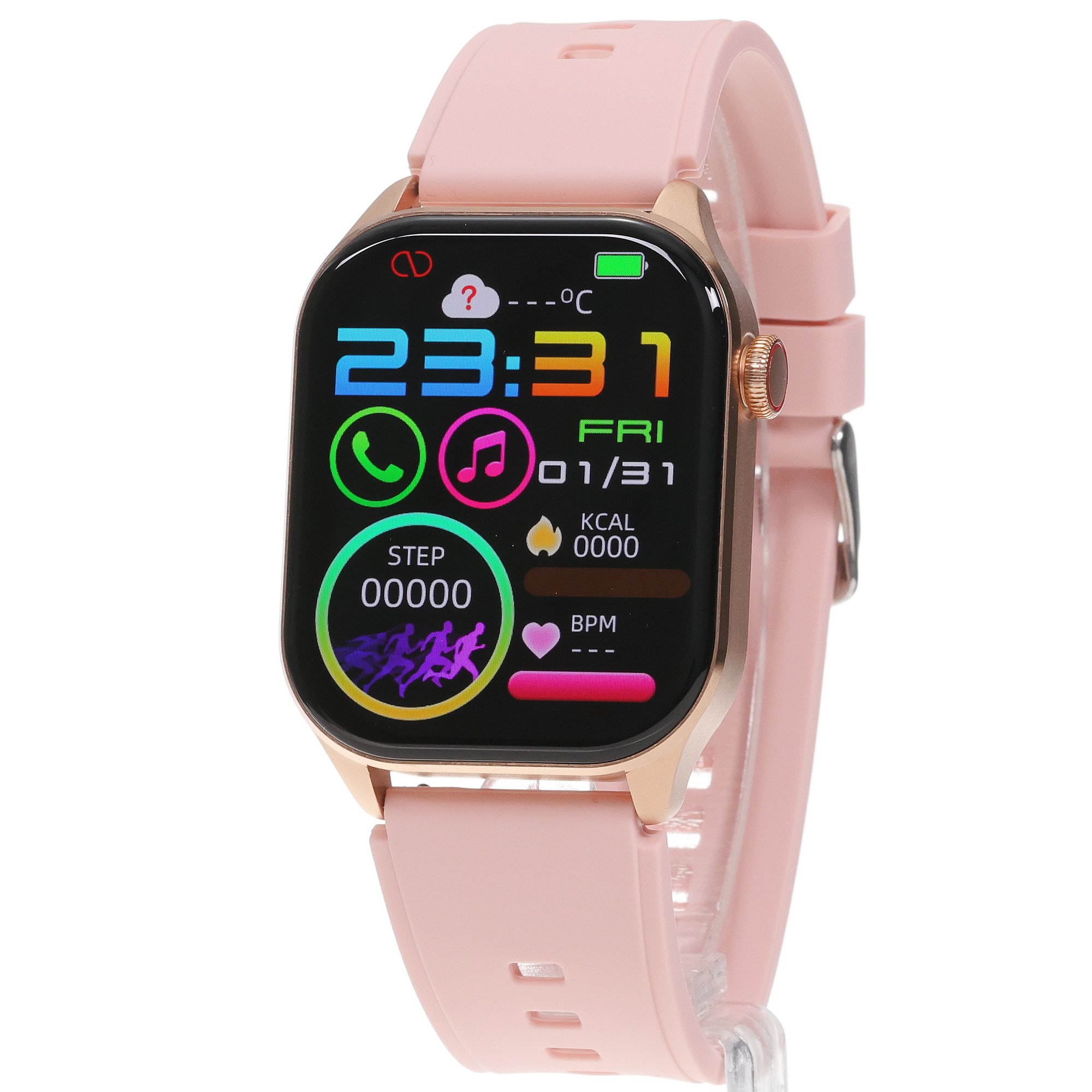 Hagen HB18110539 Smartwatch Smartwatch HB18 Różowe Złoto na Różowym Pasku zegarek męski klasyczny