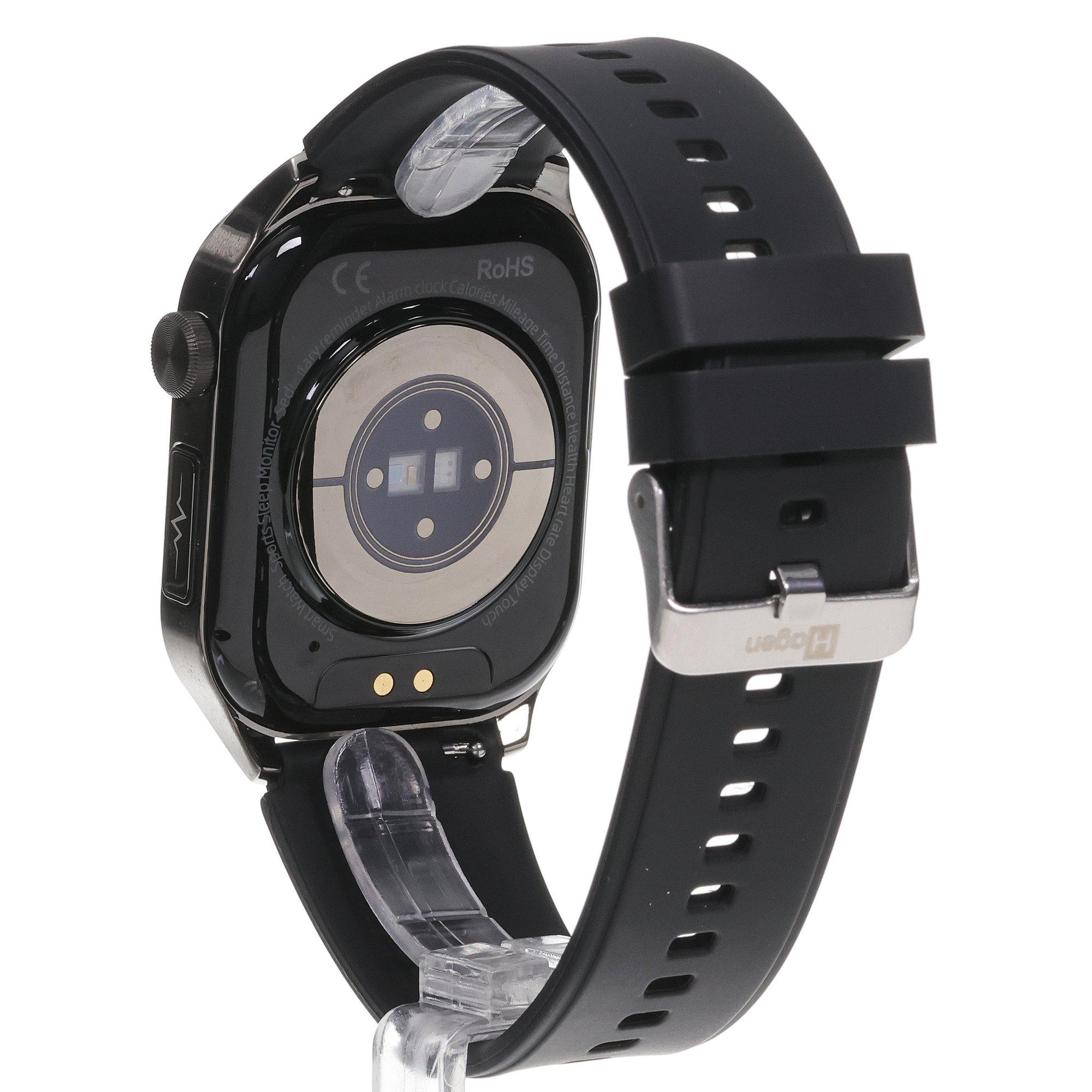 Hagen HB3014534 zegarek czarny klasyczny Smartwatch pasek