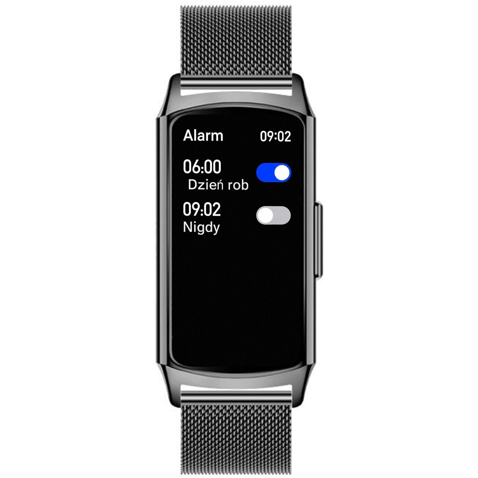 Hagen HB3514144 HB35 Czarna Bransoleta zegarek sportowy Smartwatch