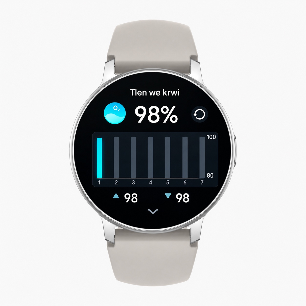 Hagen HB37111531 HB37 Srebrny na Beżowym Pasku Smartwatch zegarek srebrny - miniatura 9