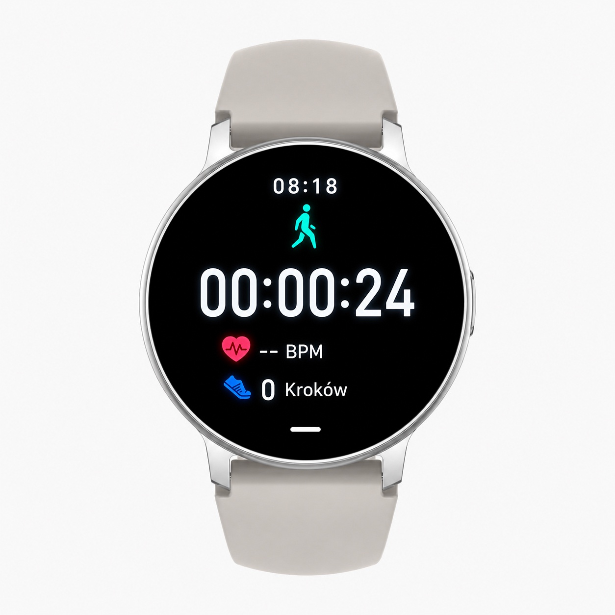 Hagen HB37111531 HB37 Srebrny na Beżowym Pasku zegarek Smartwatch - miniatura 4