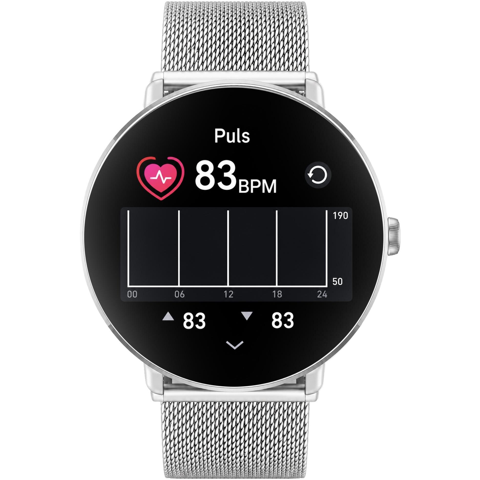 Hagen HB391111411 HB39 Srebrny Smartwatch klasyczny zegarek srebrny - miniatura 9