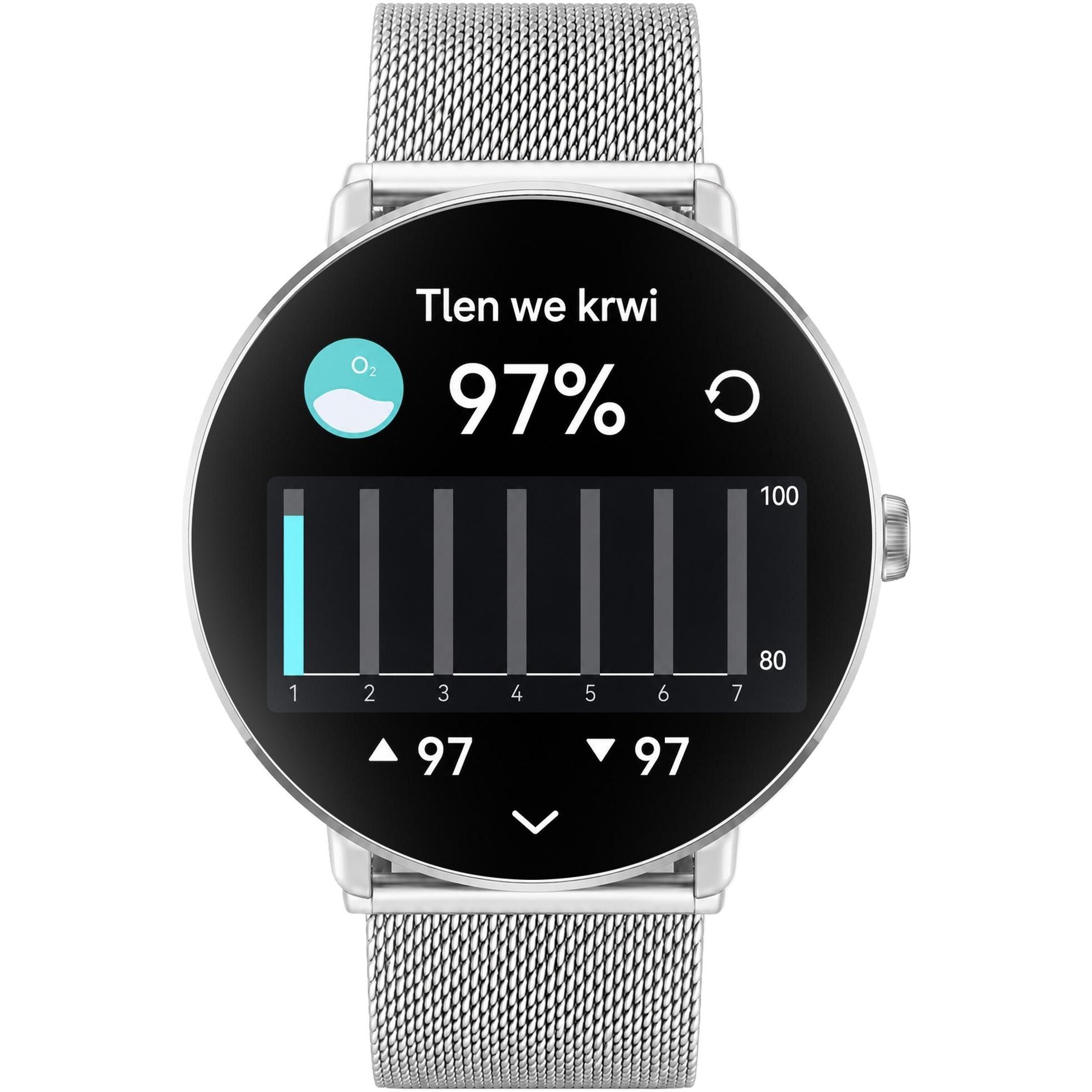 Hagen HB391111411 zegarek damski Smartwatch srebrny - miniatura 11