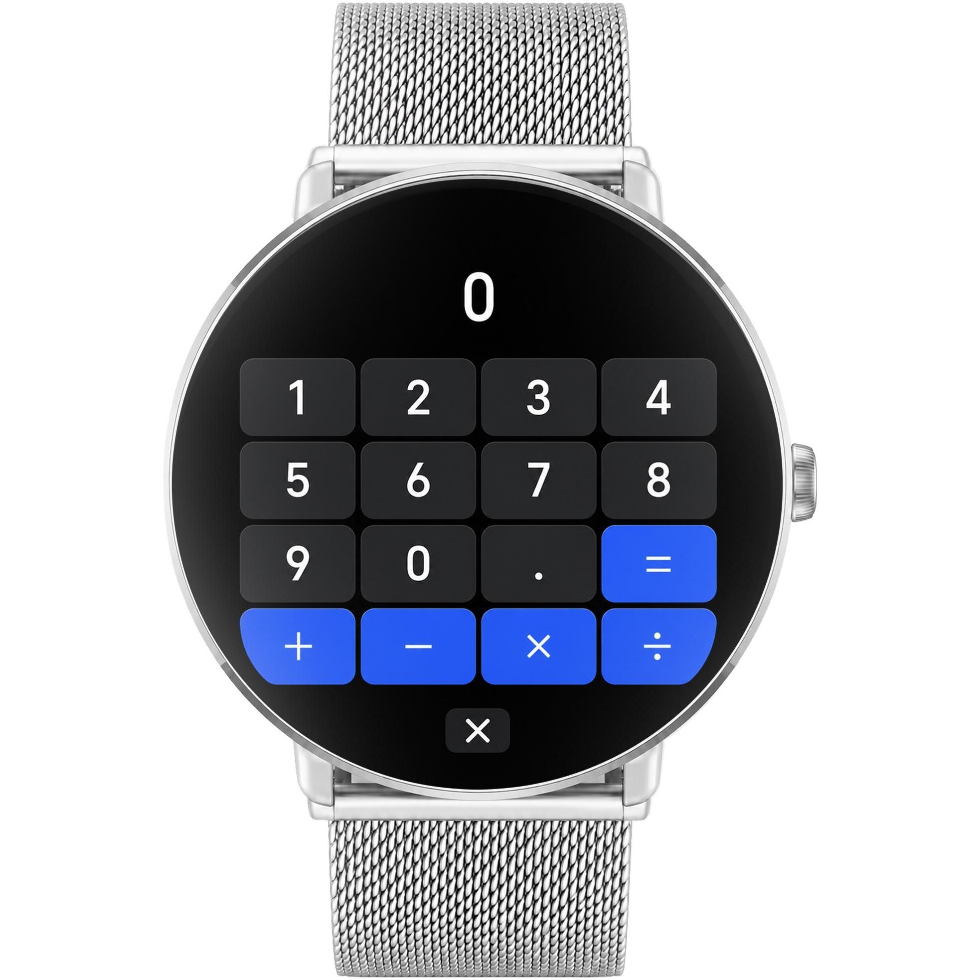 Hagen HB391111411 zegarek srebrny klasyczny Smartwatch bransoleta - miniatura 5