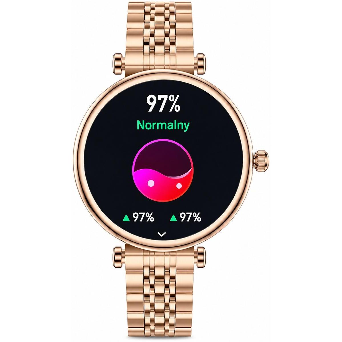 Hagen HB402105321210-SET Smartwatch HB40 Biały + Pasek i Bransoleta zegarek damski klasyczny