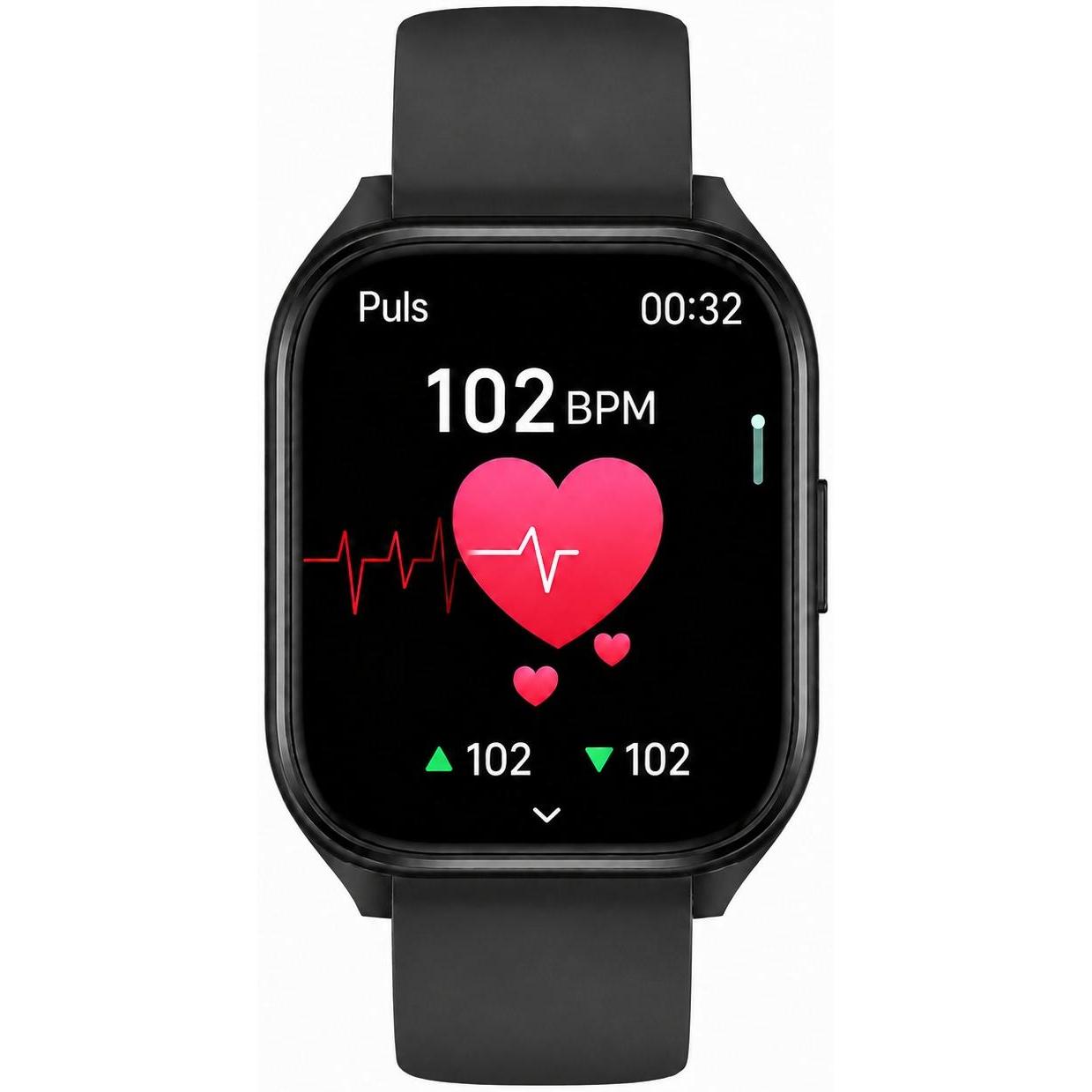 Hagen HB4424534 Smartwatch HB44 Czarny zegarek męski z tworzywa sztucznego - miniatura 8