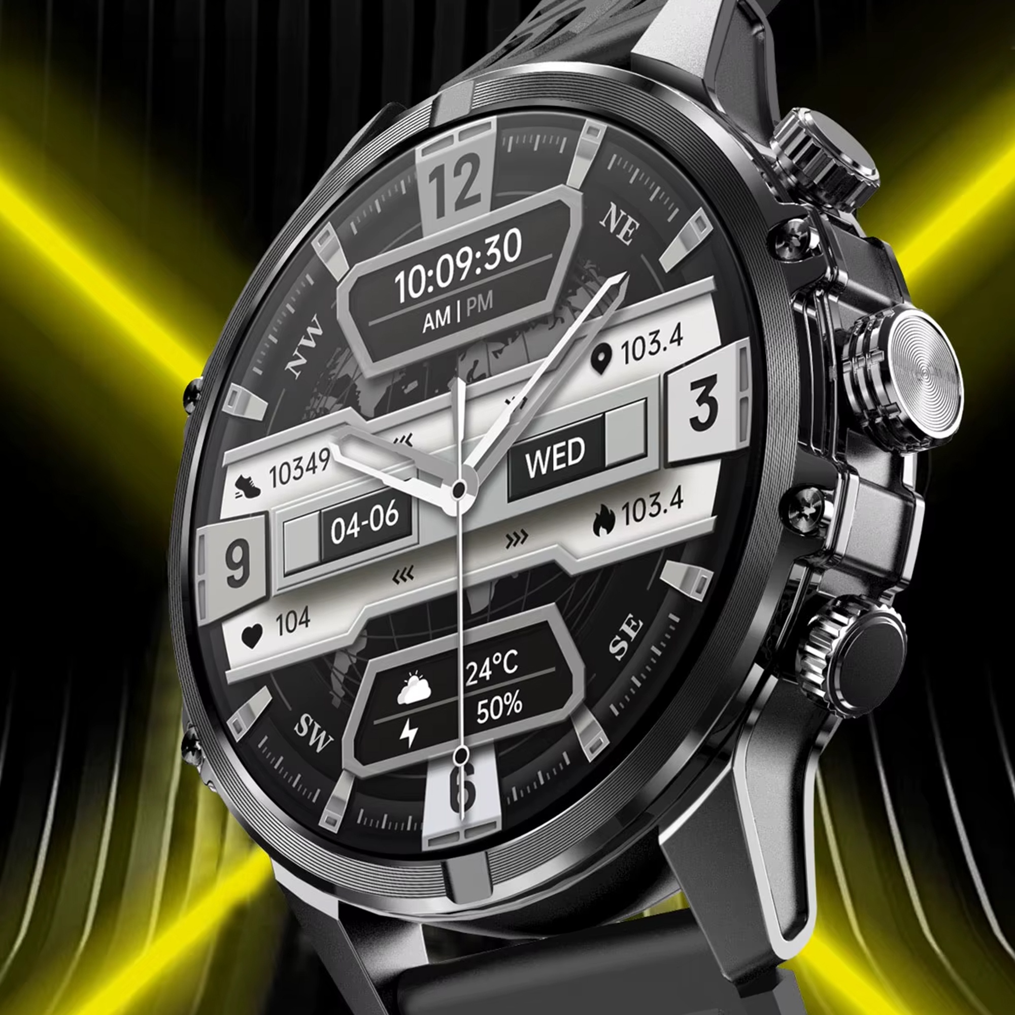 Hagen HB4514134 zegarek męski Smartwatch pasek - miniatura 12