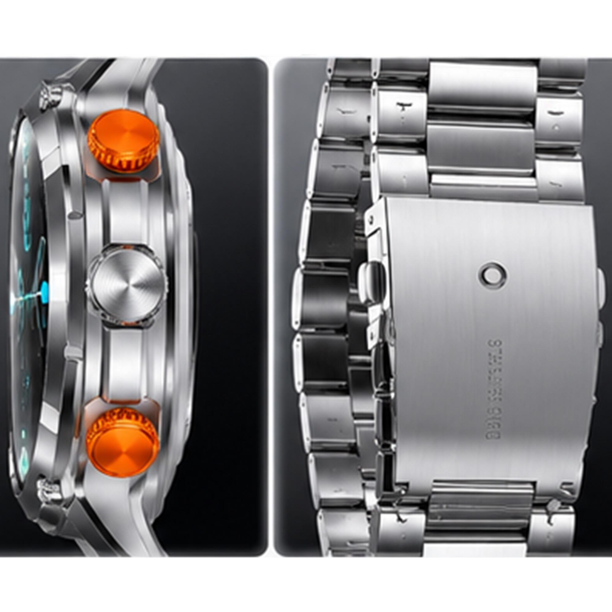 Hagen HB491111111 HB49 Srebrny zegarek Smartwatch - miniatura 4