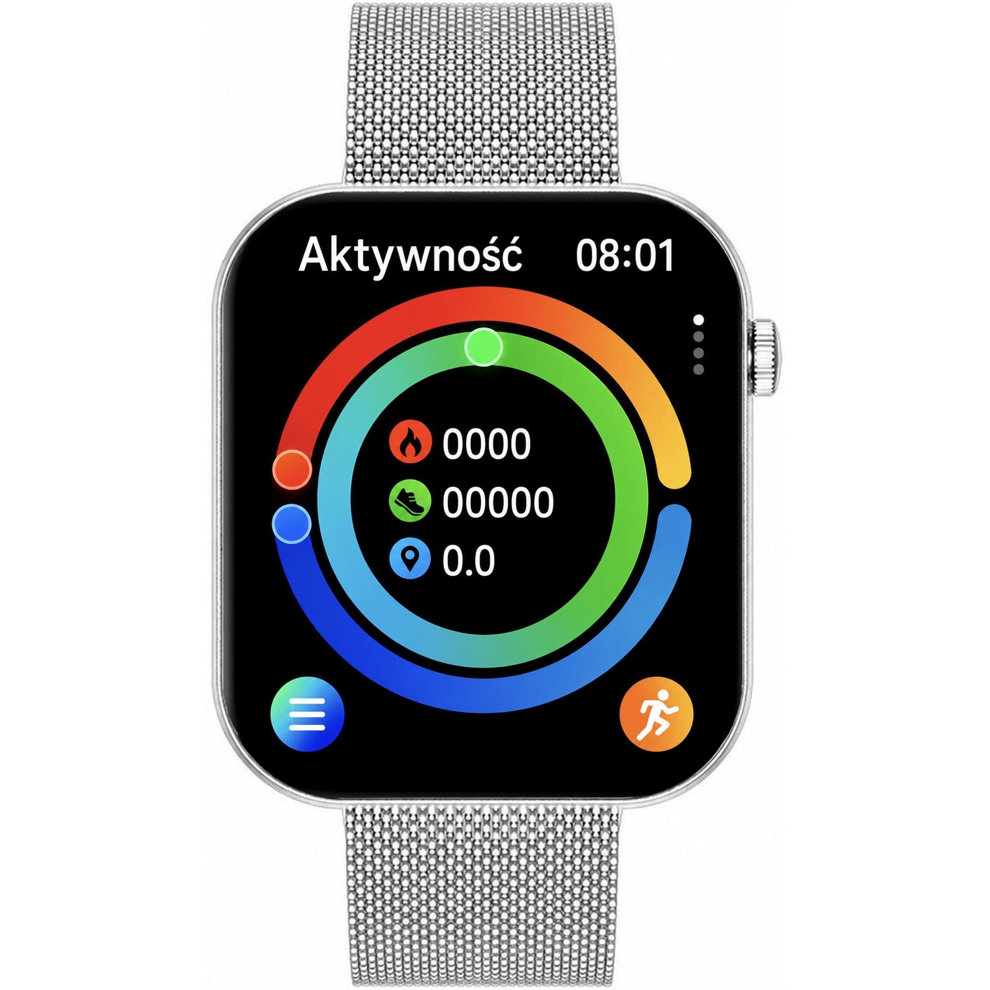Hagen HB511111411534-SET zegarek damski Smartwatch srebrny - miniatura 7