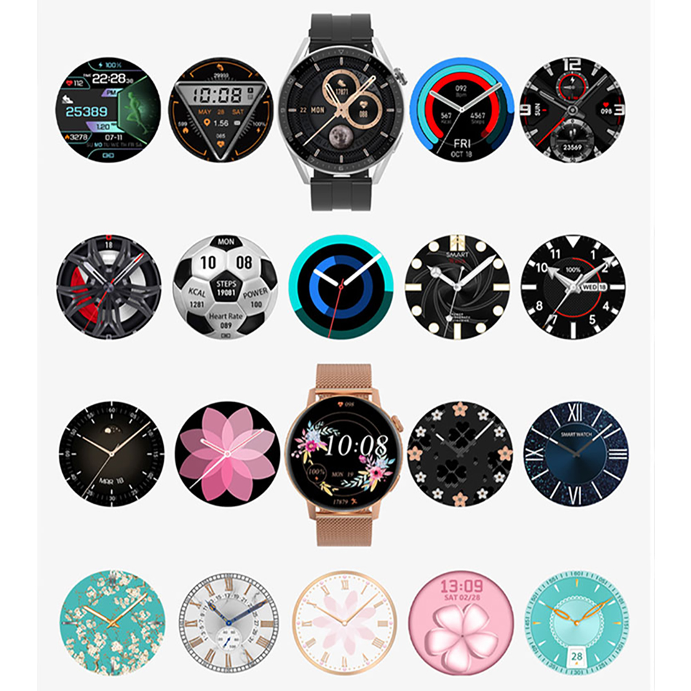 Hagen HC1011153123312-SET Smartwatch HC10 szary + pasek zegarek sportowy Smartwatch