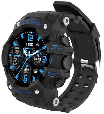 Hagen HC18B24534 Smartwatch Smartwatch HC18 czarny niebieski - zdjęcie 1