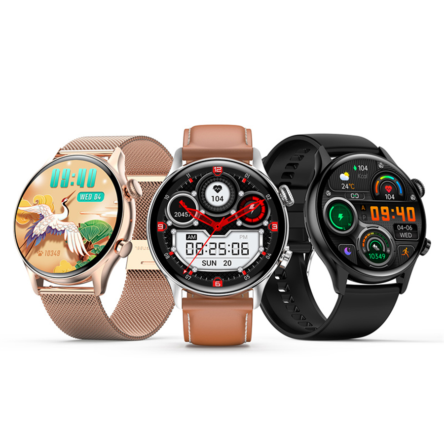 Hagen HC19111535334-SET Smartwatch HC19 srebrny czarny + pasek Smartwatch sportowy zegarek srebrny - miniatura 9