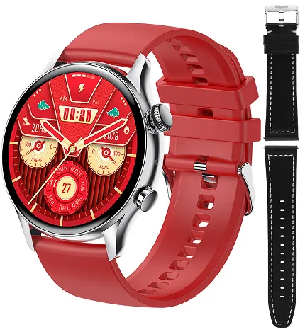 Hagen HC19111535334-SET Smartwatch Smartwatch HC19 srebrny czarny + pasek - zdjęcie 1