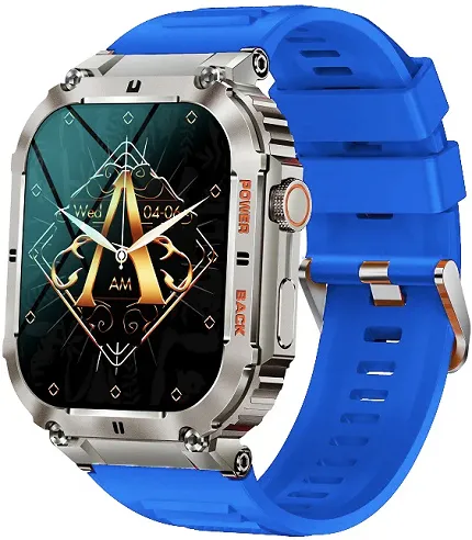 Hagen HC71111537 Smartwatch Smartwatch HC71 Srebrny na Niebieskim Pasku
