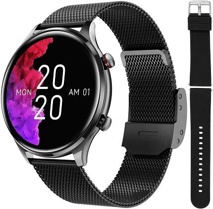 Hagen HC7814114534-SET Smartwatch Smartwatch HC78 Czarny na Bransolecie + Pasek - zdjęcie 1
