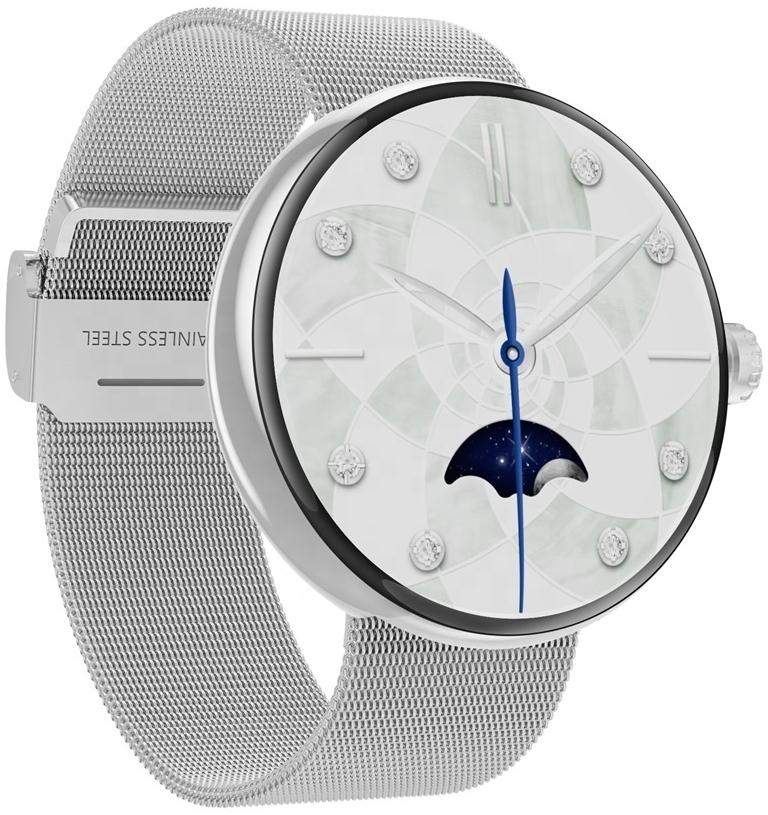 Hagen HC8311114115312-SET Smartwatch HC83 Srebrny + srebrny pasek zegarek fashion-modowy Smartwatch