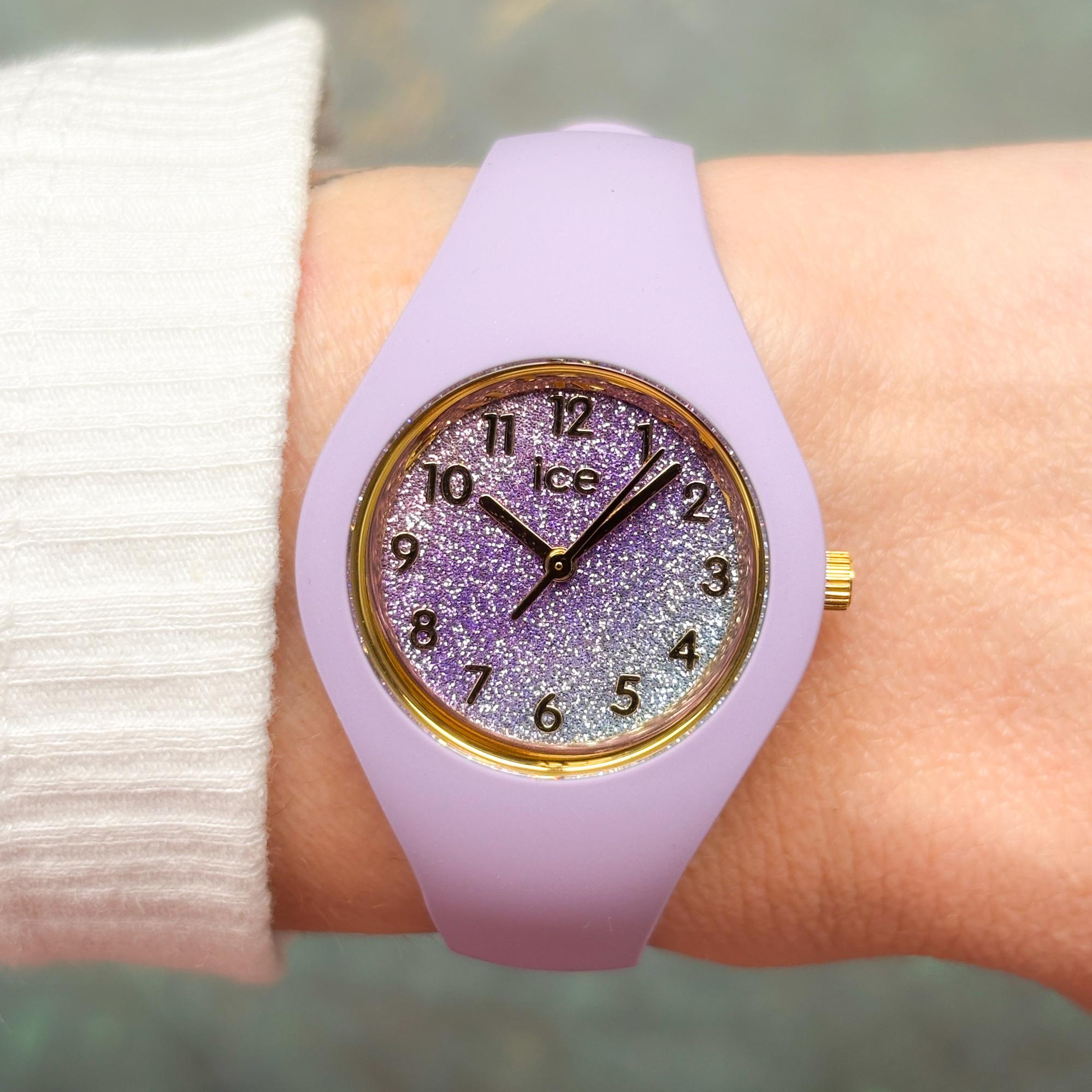 ICE Watch ICE022570 zegarek fioletowy fashion-modowy ICE-Glitter pasek
