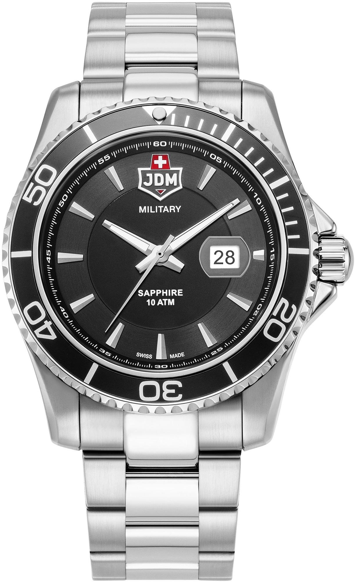 Sierra męski lotniczy 43 mm JDM Military JDM-WG022-03 