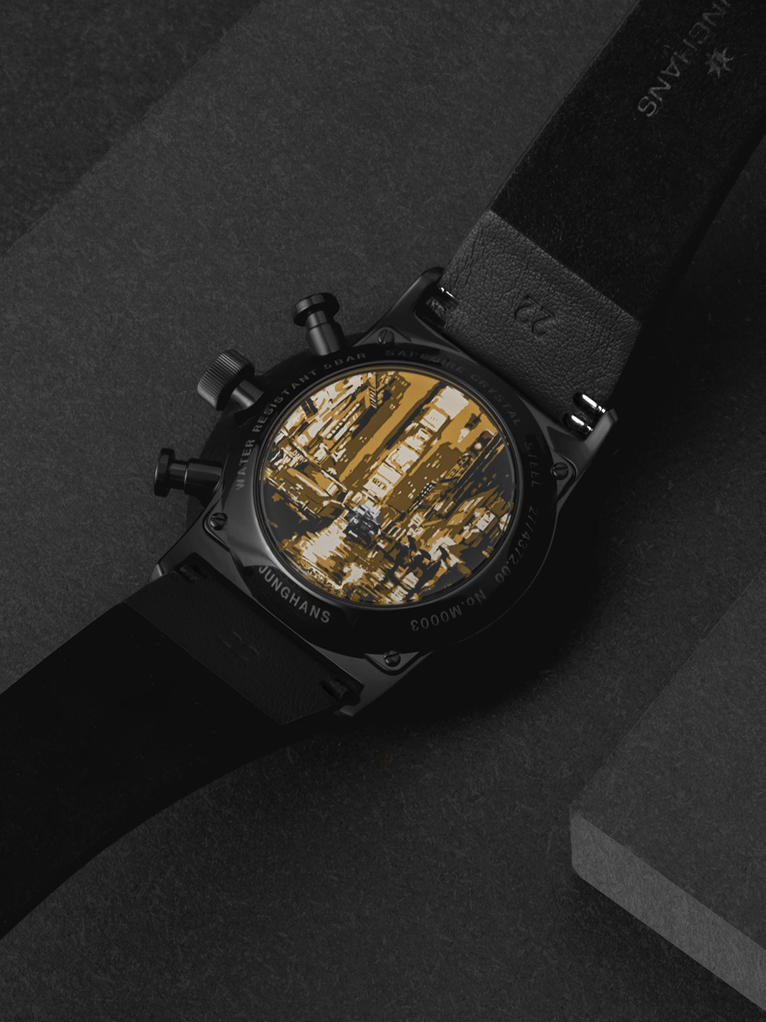 Junghans 27-437202 FORM A Chronoscope zegarek elegancki Form