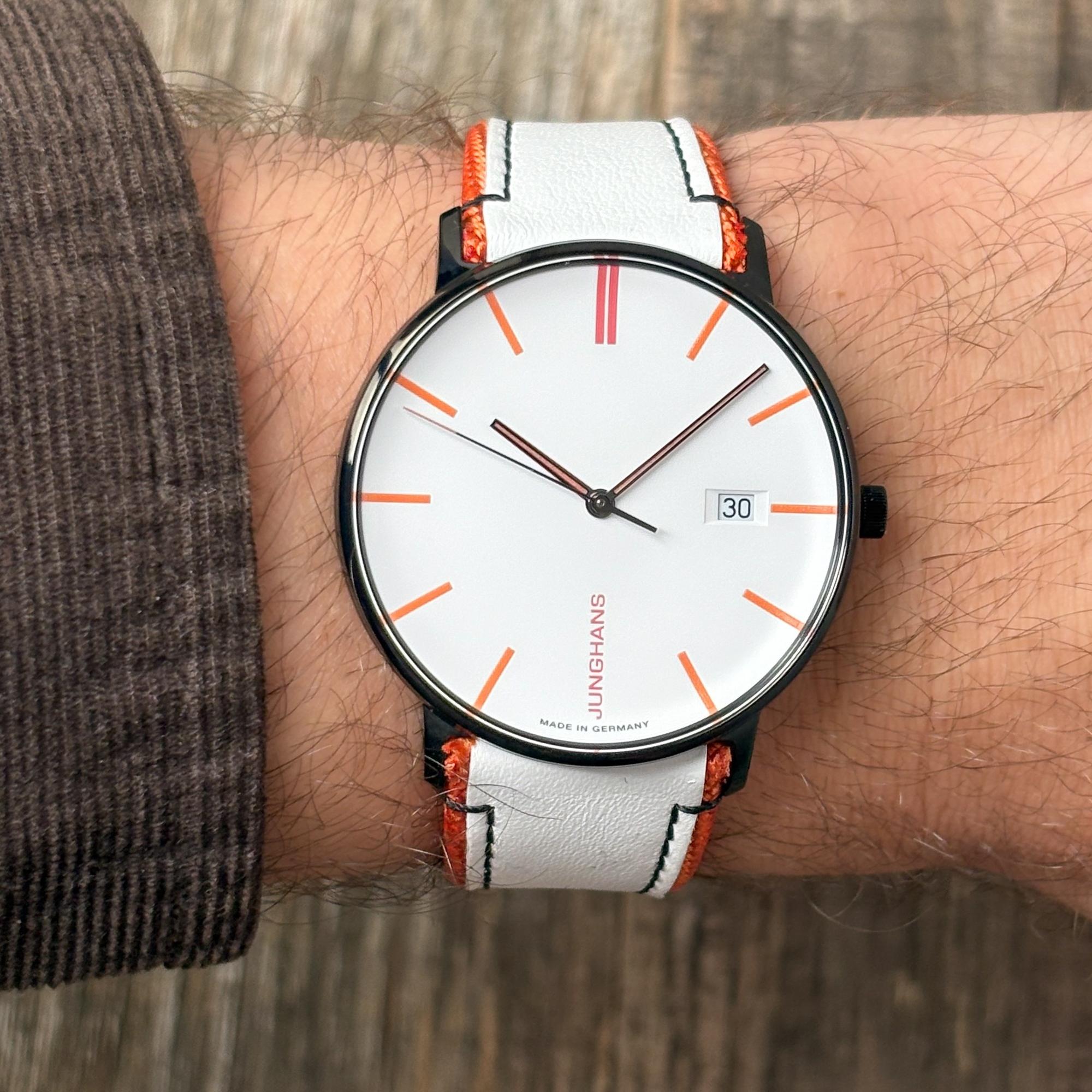 Junghans 41-448000 zegarek szary klasyczny Form pasek - miniatura 5