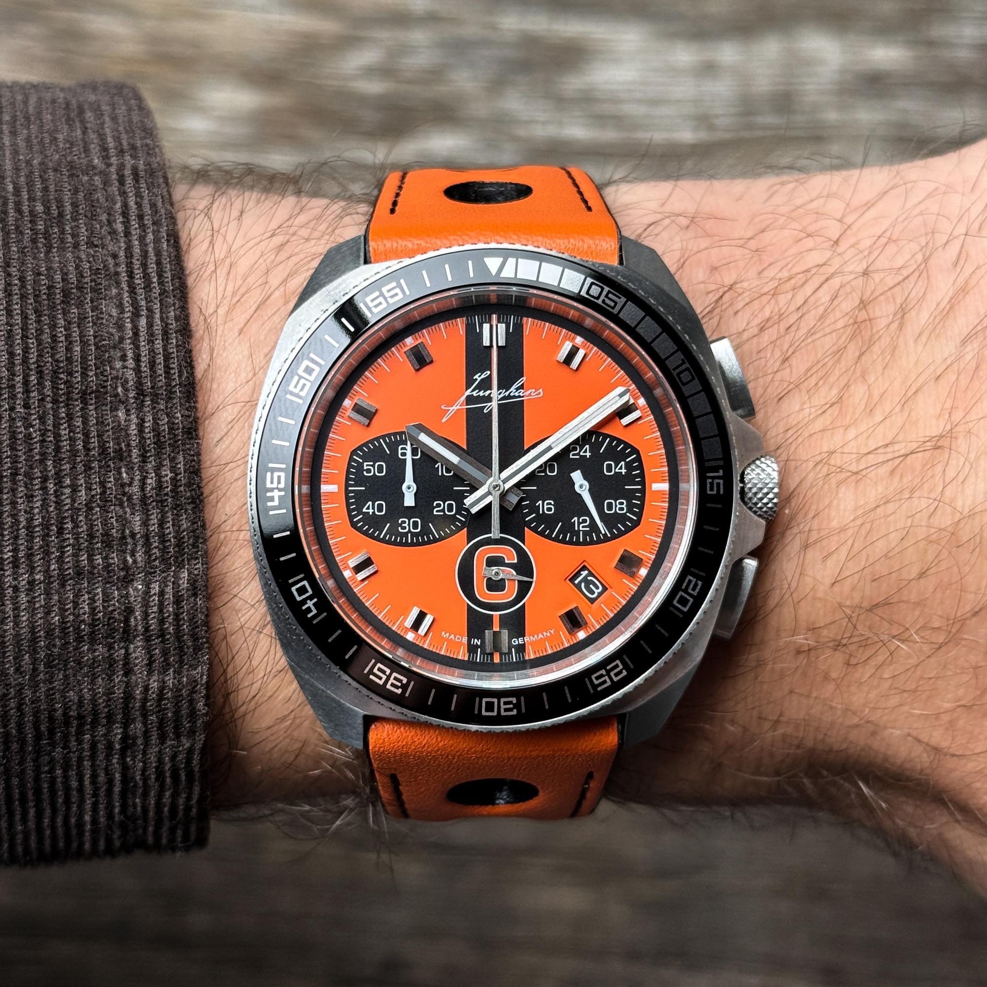 Junghans 41-455700 1972 1972 Chronoscope Sports Edition 2026 Limited Edition zegarek męski sportowy szafirowe - miniatura 8
