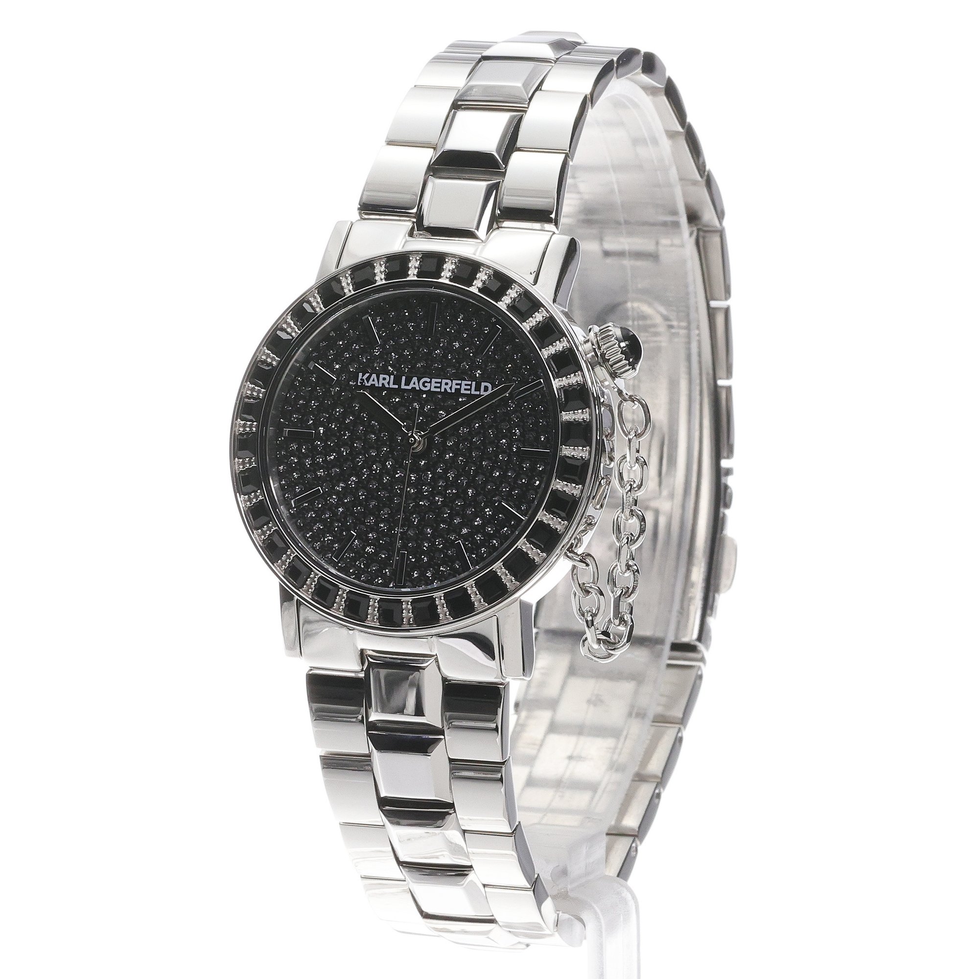Karl Lagerfeld R0553100505 Crystals Damskie fashion-modowy zegarek srebrny - miniatura 2
