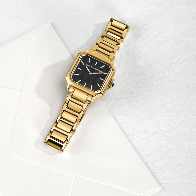 Karl Lagerfeld R0553102508 zegarek złoty klasyczny Damskie bransoleta