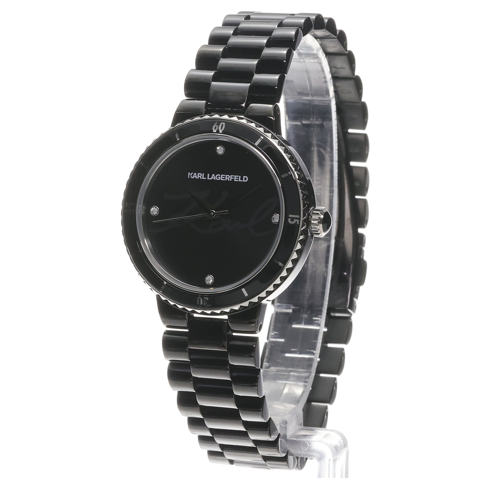 Karl Lagerfeld R0553104504 Kaiser Damskie klasyczny zegarek czarny