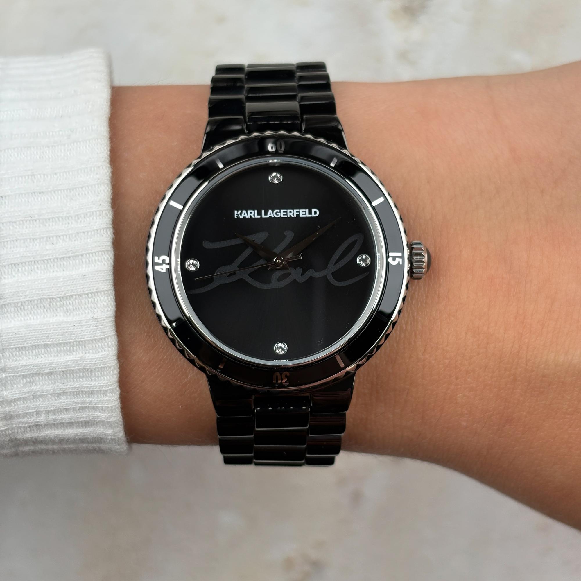 Karl Lagerfeld R0553104504 zegarek damski klasyczny Damskie bransoleta
