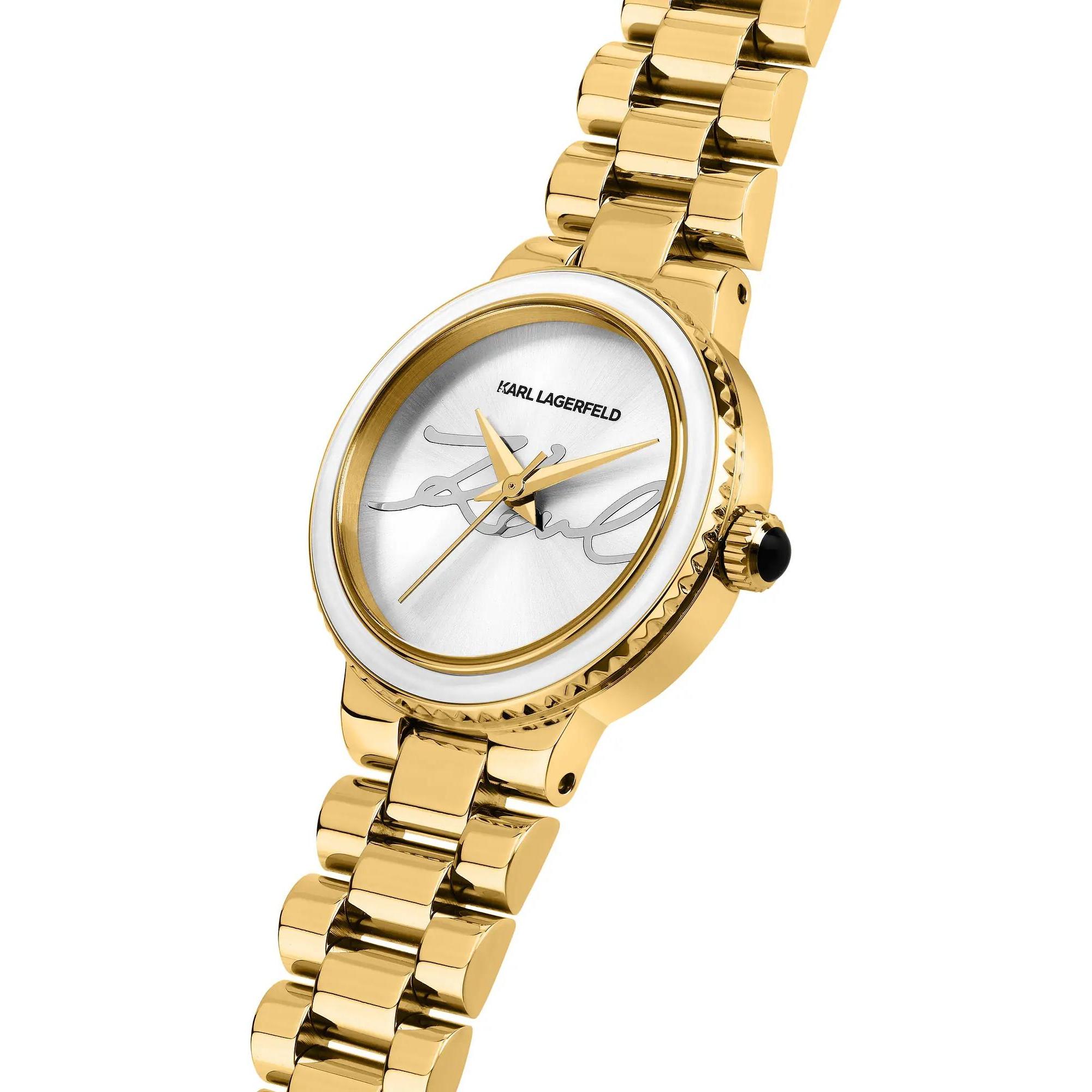 Karl Lagerfeld R0553104508 zegarek złoty klasyczny Damskie bransoleta - miniatura 7