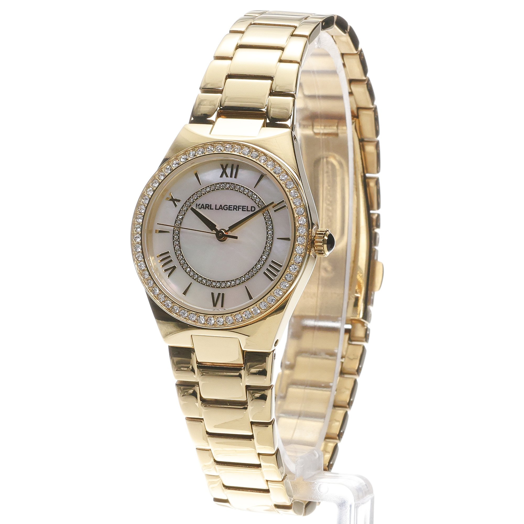Karl Lagerfeld R0553105501 Hamburg Damskie klasyczny zegarek złoty