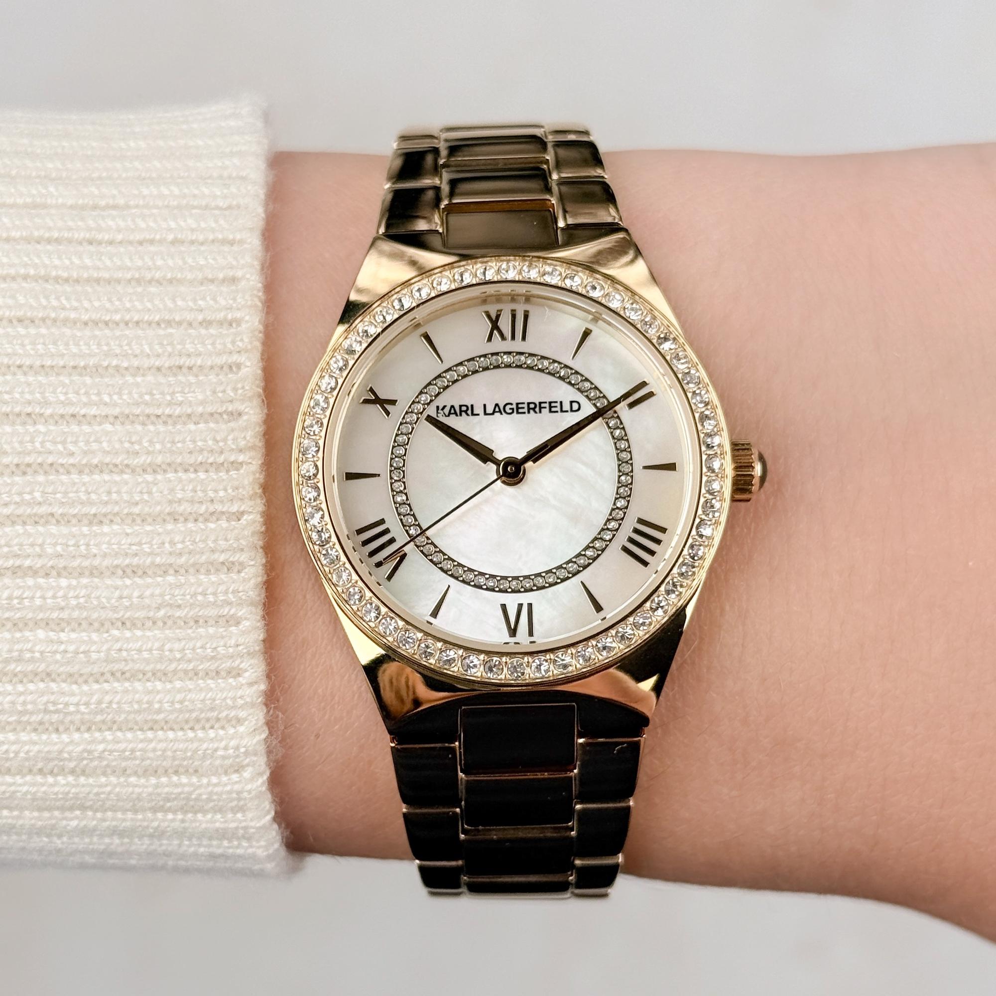 Karl Lagerfeld R0553105501 zegarek damski klasyczny Damskie bransoleta