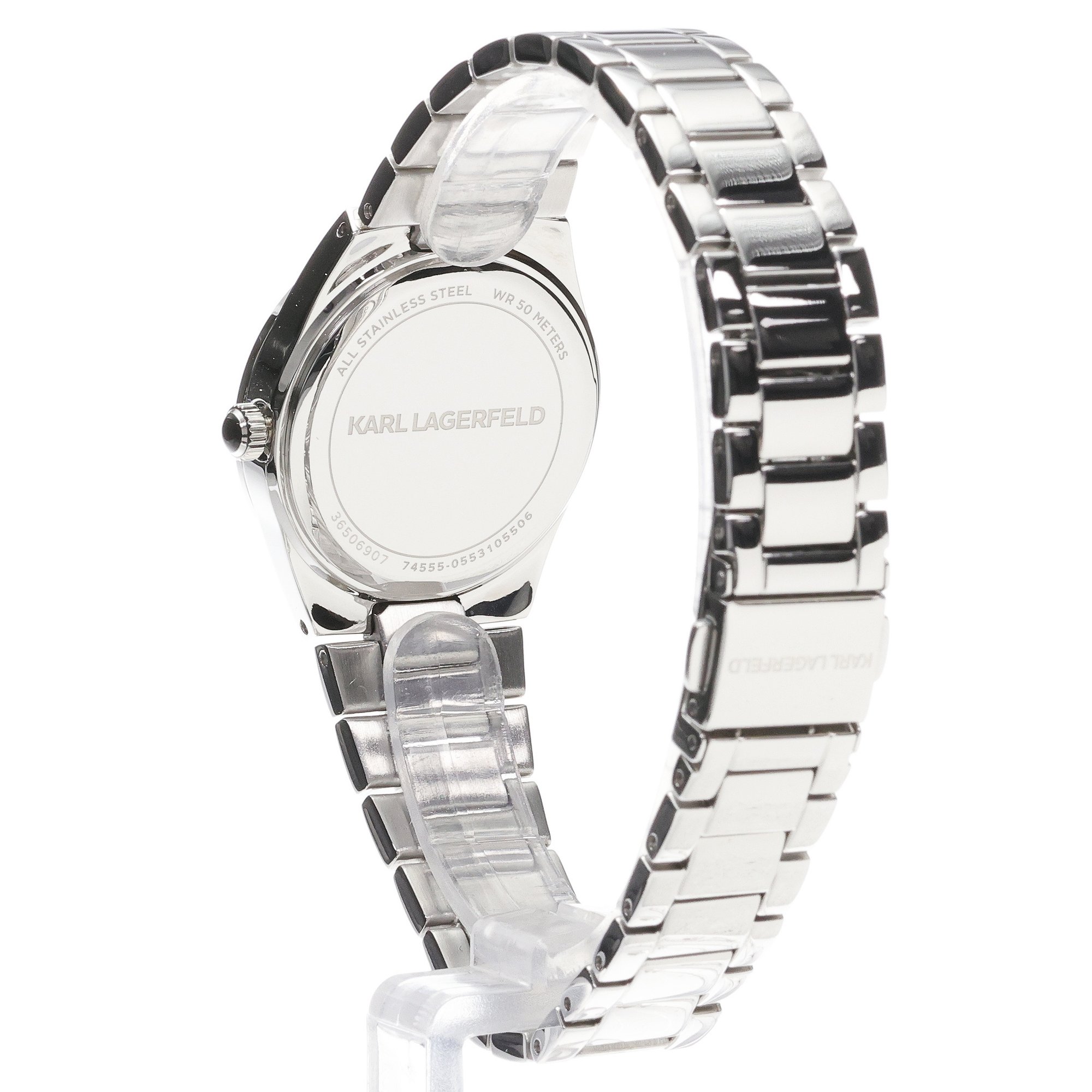 Karl Lagerfeld R0553105506 Hamburg Damskie klasyczny zegarek srebrny - miniatura 4