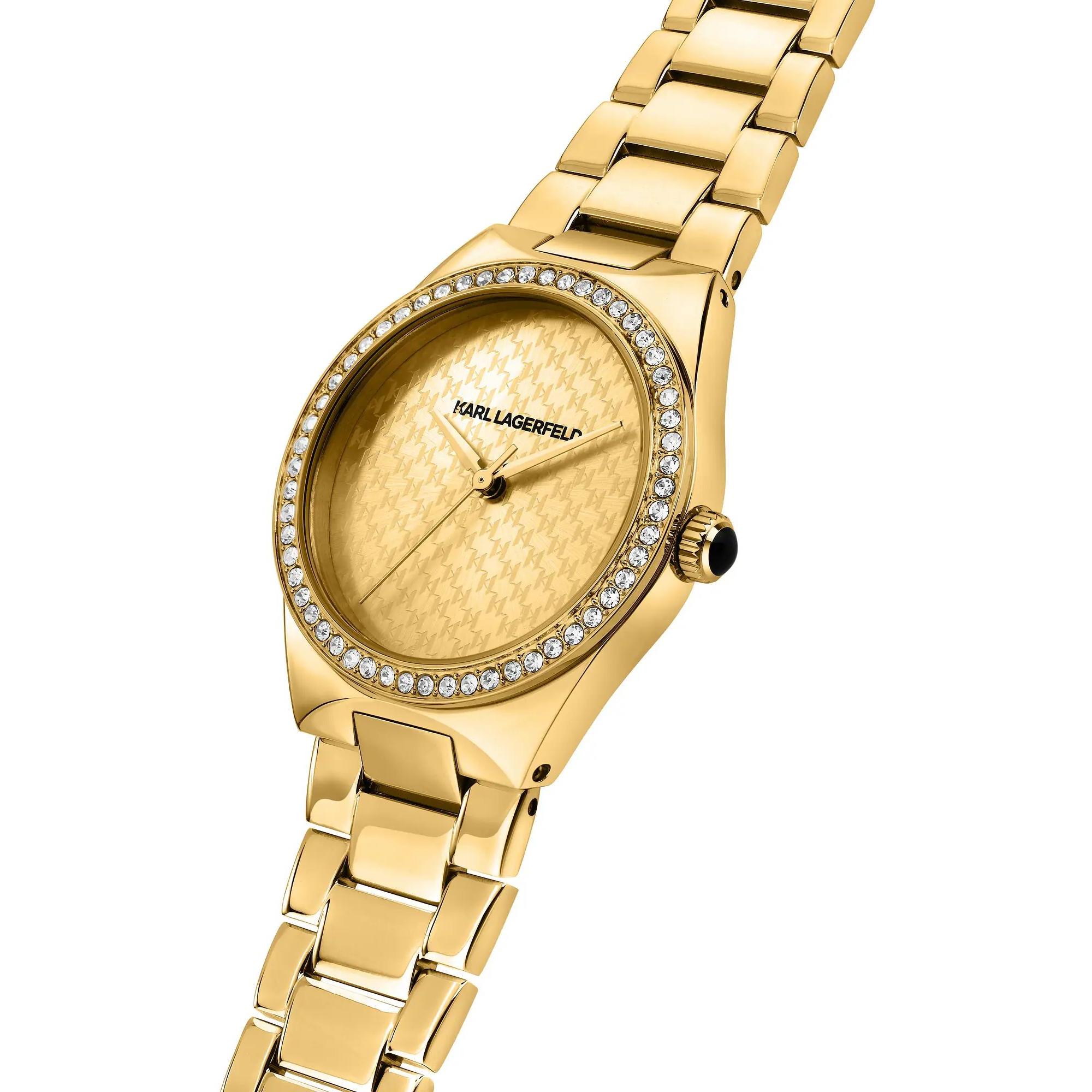 Karl Lagerfeld R0553105507 zegarek złoty klasyczny Damskie bransoleta
