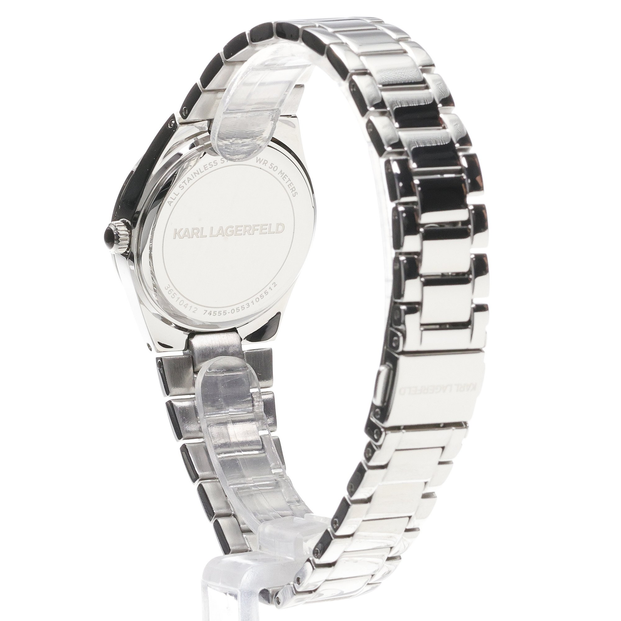 Karl Lagerfeld R0553105512 Hamburg Damskie klasyczny zegarek srebrny