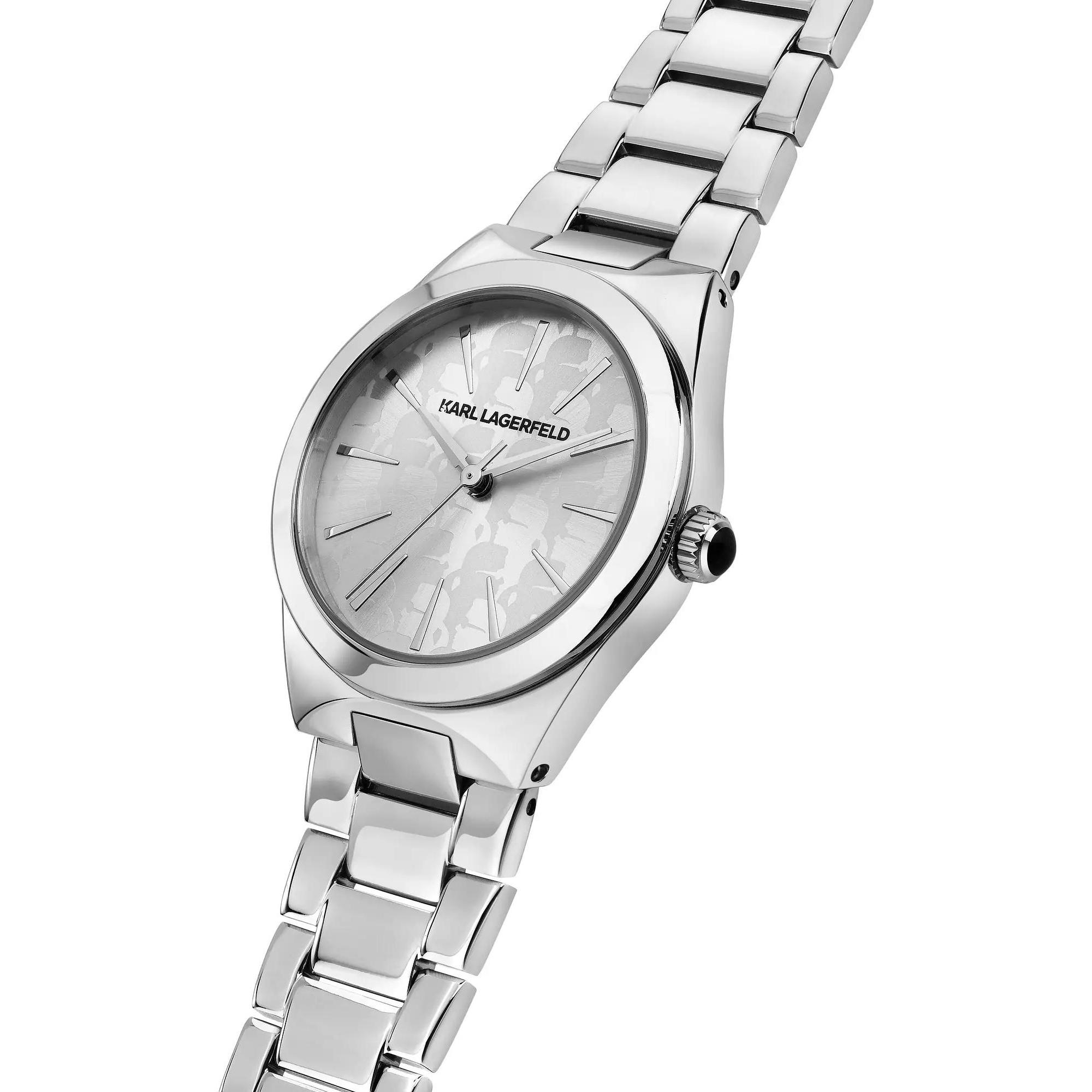 Karl Lagerfeld R0553105512 zegarek srebrny klasyczny Damskie bransoleta