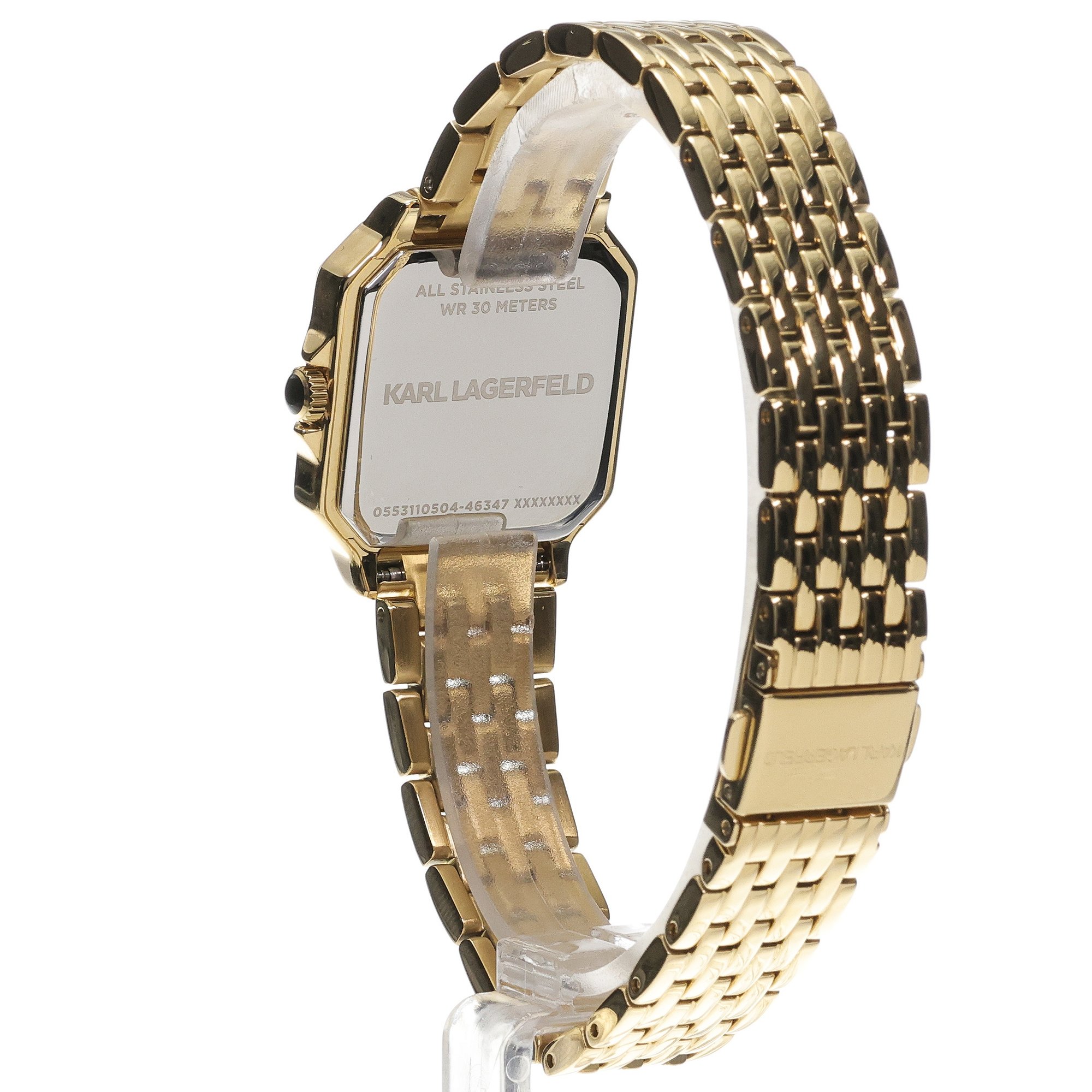 Karl Lagerfeld R0553110504 Icon Square Damskie klasyczny zegarek złoty - miniatura 4
