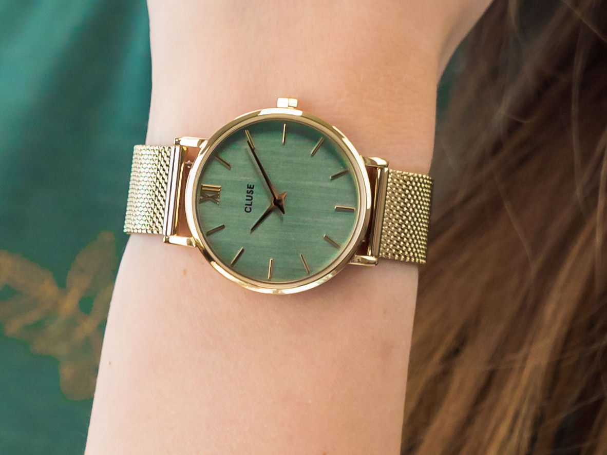 Cluse CW0101203030 Gold Stone Green zegarek fashion/modowy Minuit - miniatura 2