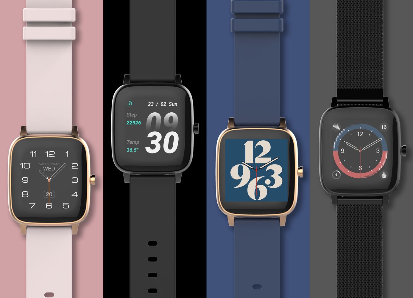 Strand S716USBBVB zegarek męski Smartwatch czarny - miniatura 10