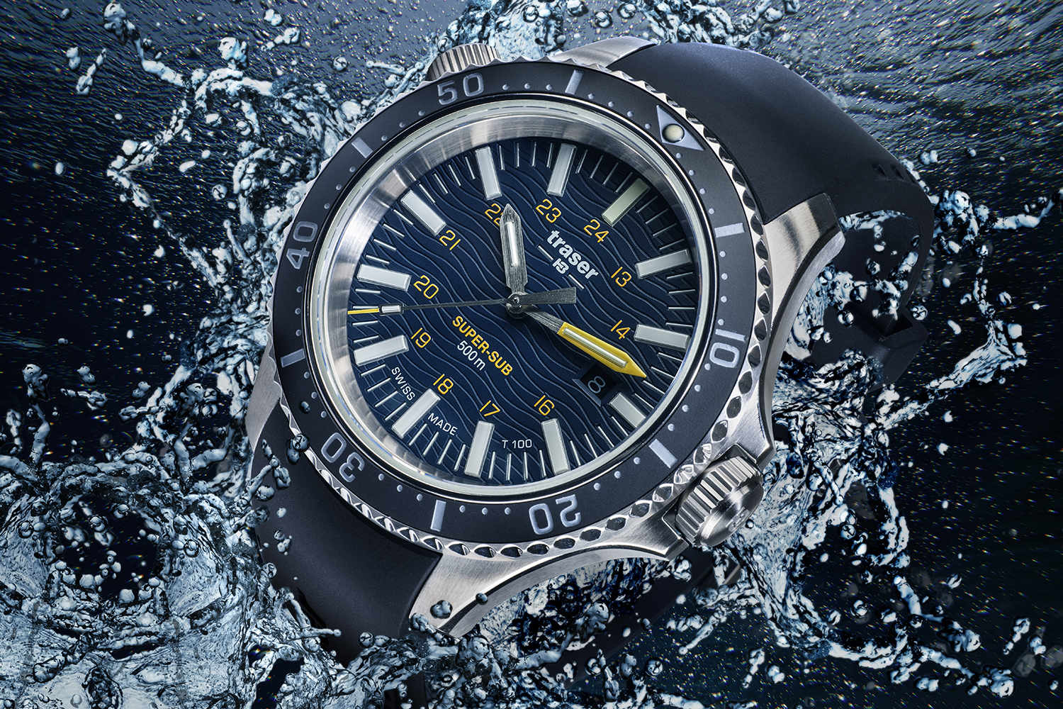 Traser TS-109371 P67 SuperSub P67 SuperSub T100 Blue zegarek męski sportowy szafirowe
