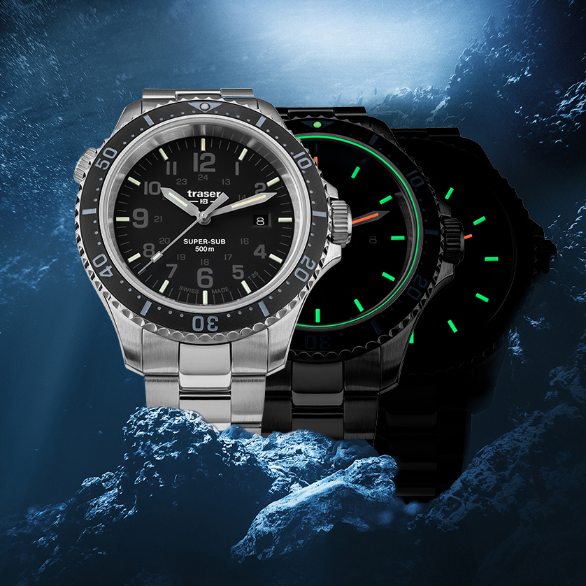 zegarek Traser TS-109378 kwarcowy męski P67 SuperSub P67 SuperSub Black