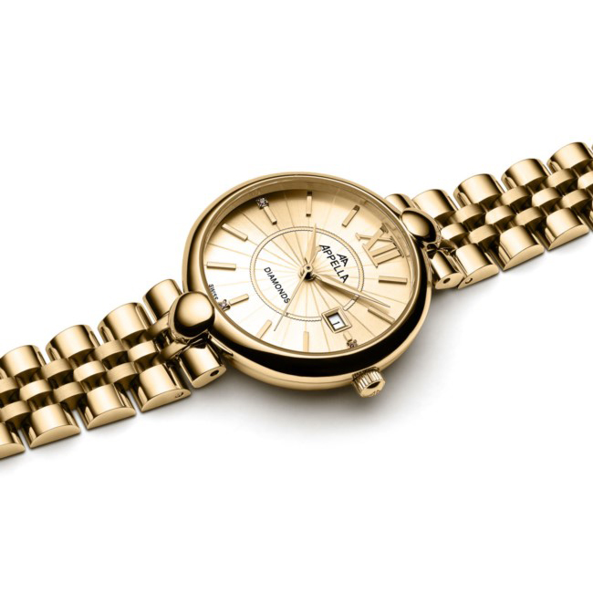 L500111161DQ Bransoleta zegarek damski elegancki szafirowe