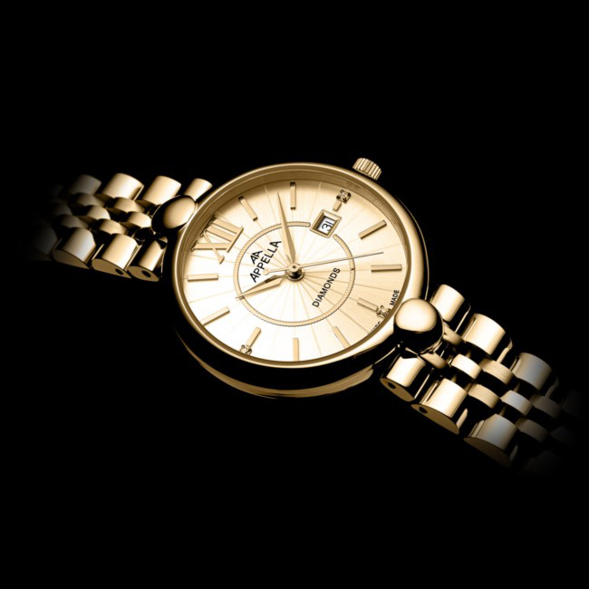 L500111161DQ zegarek złoty elegancki Bransoleta bransoleta