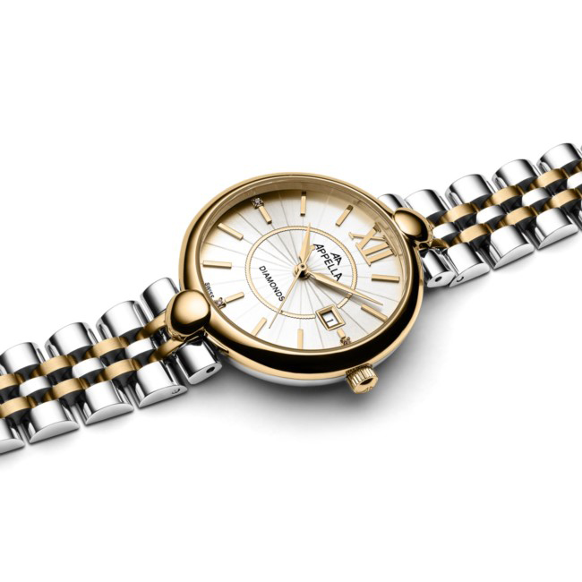 L500112163DQ Bransoleta zegarek damski elegancki szafirowe