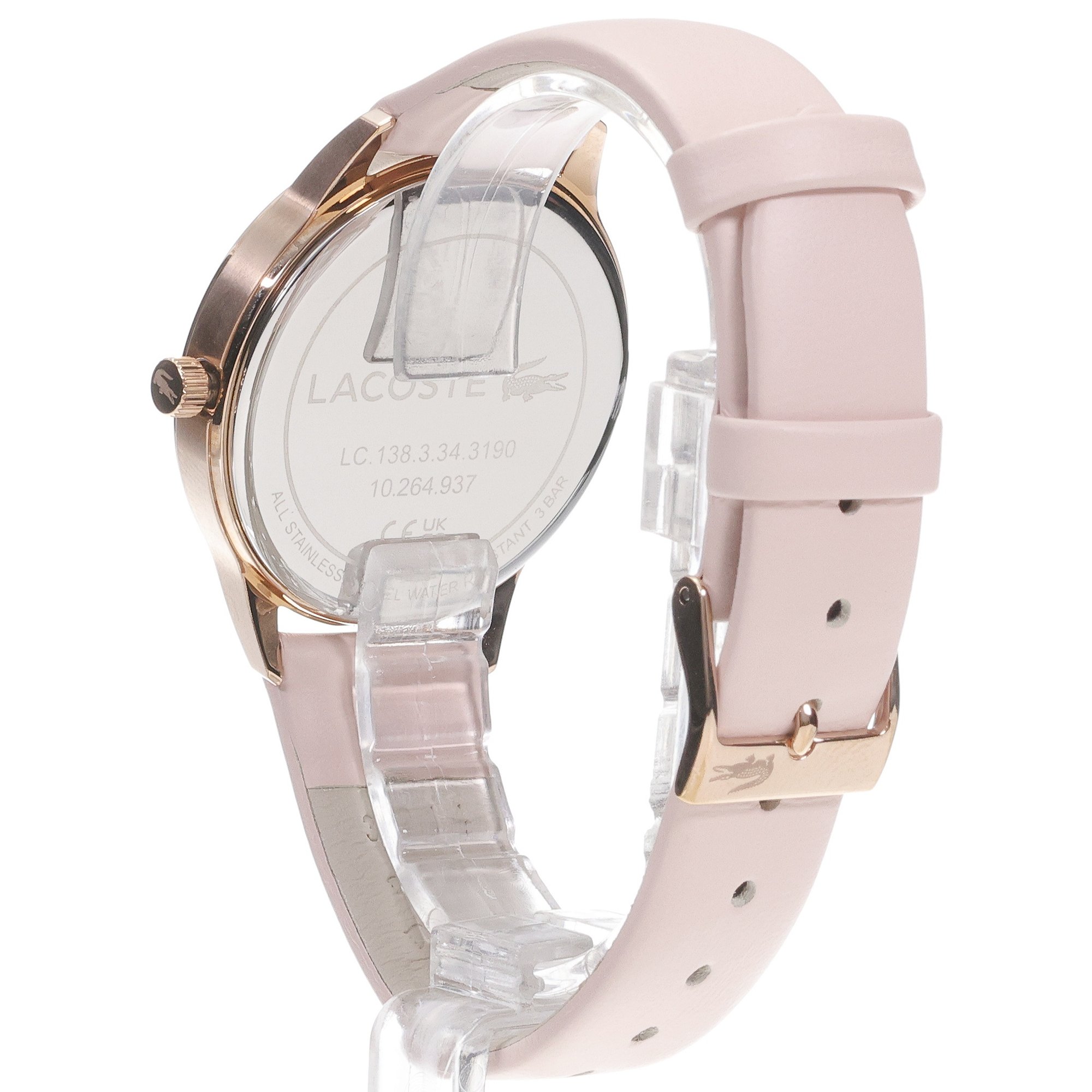 Lacoste 2001258 zegarek różowe złoto fashion-modowy Damskie pasek