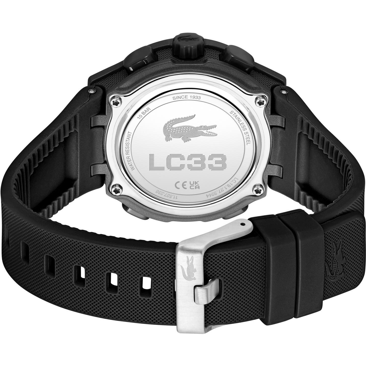 Lacoste 2001479 zegarek czarny sportowy Damskie pasek - miniatura 3